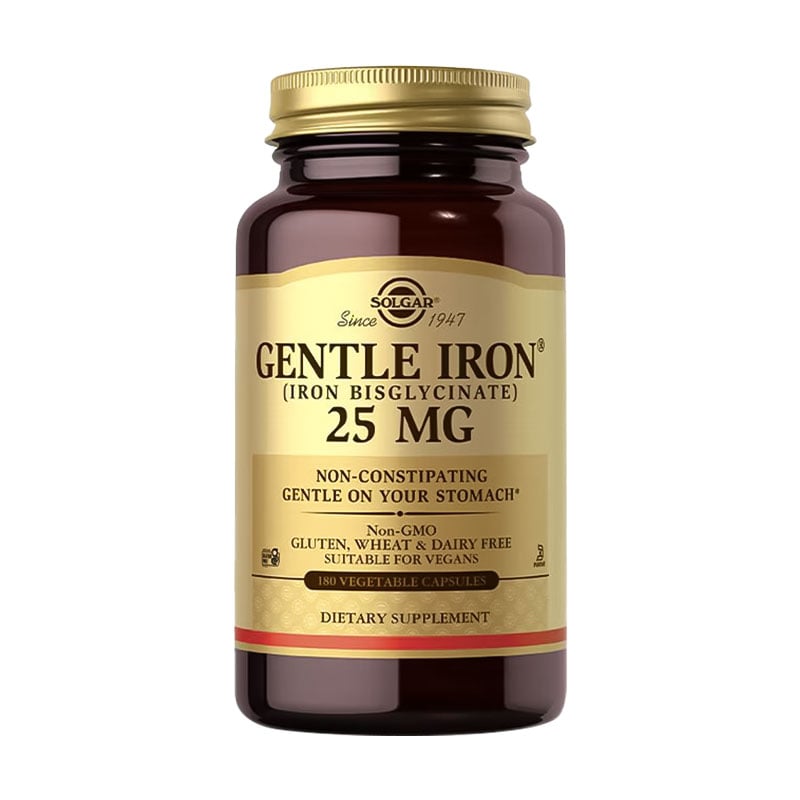 Залізо Solgar Gentle Iron, 25 мг, 90 капсул
